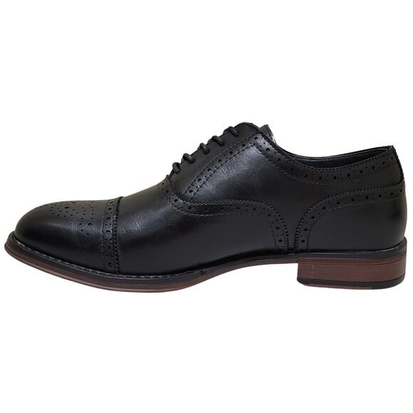 Madden Men Jimms Cap Toe Brogue Oxfords Size US 9.5M Black Faux Leather main image 4
